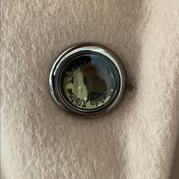 Calvin Klein Women's Camel Trench Coat P14 - Picture 4 of 8